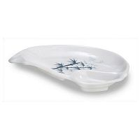 Блюдо баклажан 21,8*14,6 см. h=2,3см "Голубой бамбук"