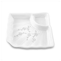 Блюдо веер d=15,4 см. h=4 см. "Японская слива"