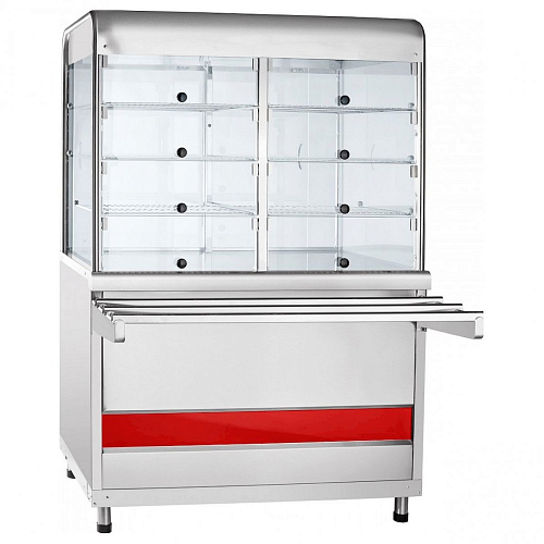 Прилавок-витрина нейтральная Abat ПВТ-70КМ-В-01