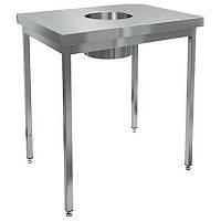 Стол центральный для сбора отходов HICOLD НДСО-8/6