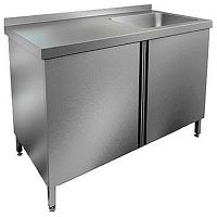 Стол с распашными дверцами и моечной ванной HICOLD НСЗ1М-9/7БП