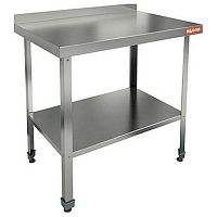 Стол пристенный с бортом и полкой HICOLD НСО-10/6БП ЭН