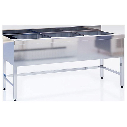 Ванна моечная CRYSPI ВМП Ш 3 (L=1600, S=700, H=850-870, G=300, 400х400)