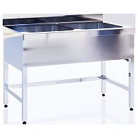 Ванна моечная CRYSPI ВМП Ш 2 (L=1400, S=700, H=850-870, G=250)