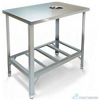 Стол для сбора отходов центральный Kayman СЦ-455/0606