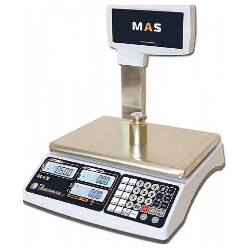 Весы электронные торговые со стойкой MAS MR1-15P