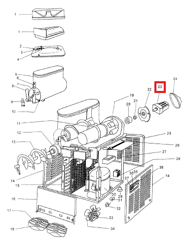 Электродвигатель SMB-M для гранитора т.м. EQTA серии SMB, мод. SMB-1