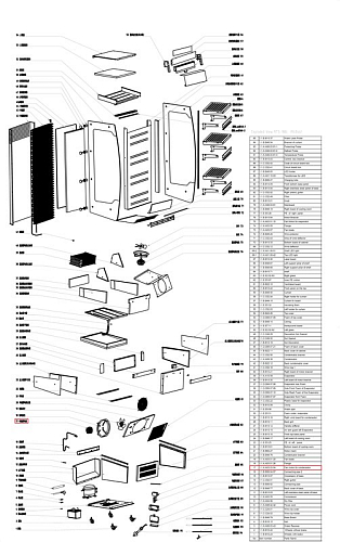 Электродвигатель вентилятора конденсатора 1.1.A.A03.03.04 (#17) для витрин холод. т.м. EQTA серии CS
