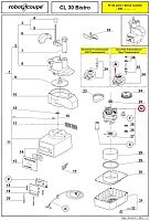 Электродвигатель 3122S (230 В, 50 Гц, 1 ф) для овощерезки т.м. Robot Coupe, серии CL