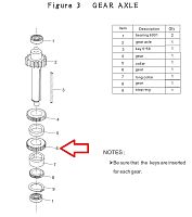 Шестерня F3-6 для миксера планетарного т.м. EKSI модели EJ-10BF