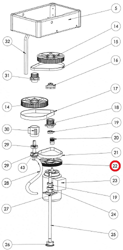 Шкив ведущий 01165017 для машин тестомесильных спиральных т.м. SIGMA