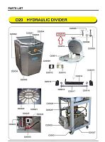 Шток резьбовой 13D-20-18 (D20007) для замка крышки делителя серии D модели D20-HD
