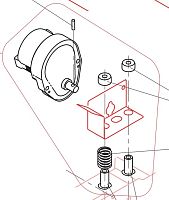 Мотор-редуктор в комплекте C26746 для льдогенератора т.м. BREMA серии IMF