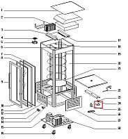 Кронштейн 76118 для установки ЭД для витрины холодильной типа RD модели RD 60 TG