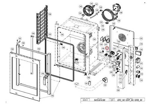 Клапан электромагнитный (соленоидный) RC01841000 для пароконвектомата т.м. Tecnoinox серии EFC