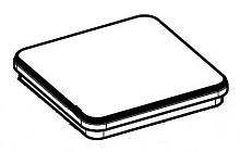 Конфорка RC01110000 220х220 мм 2,6 кВт для плиты электрической т.м. Tecnoinox серии PCS