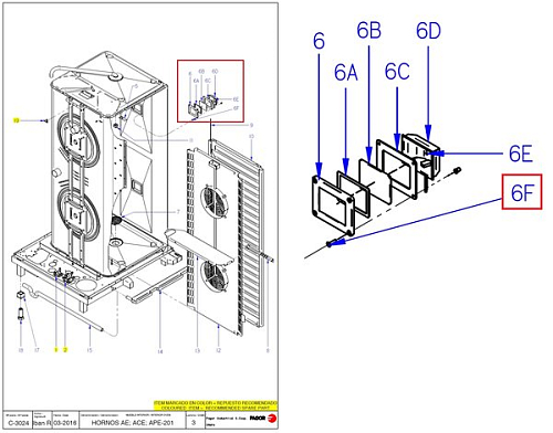 Винт М4х15 12010262 для печи пароконвекционной т.м. Fagor