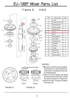 Вал F2-6 для миксера планетарного т.м. EKSI серии EJ, модель EJ-10BF