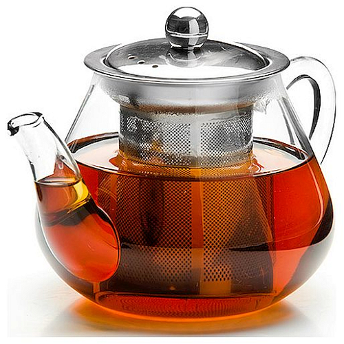 Чайник 600 мл. заварочный с фильтром, стеклянный MB /1/