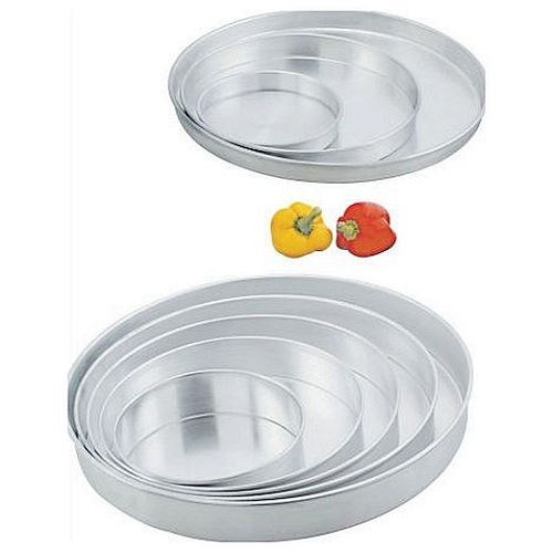 Противень для пиццы d=38 см. h=2,5 см. алюм. /1/