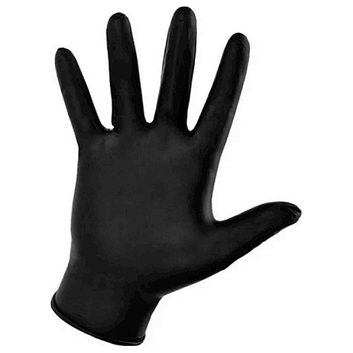 Перчатки одноразовые нитриловые "L" черные 200 шт/уп. /1/100/10000/