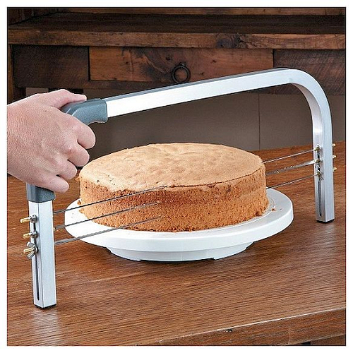 Нож-струна для коржей кондитерский 49,5*23,5 см. алюм. /1/