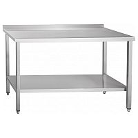 Стол пристенный Abat СПРП-6-5 столешница-нерж., каркас с полкой-нерж.