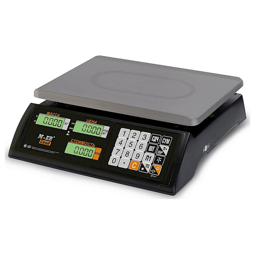 Весы торговые Mertech M-ER 327AC-32.5 LCD Black