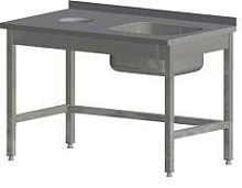 Стол для грязной посуды Kayman СПМ-123/1207 левый