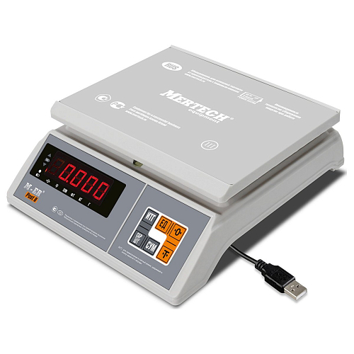 Весы порционные Mertech M-ER 326AFU-15.1 LED с USB(COM)
